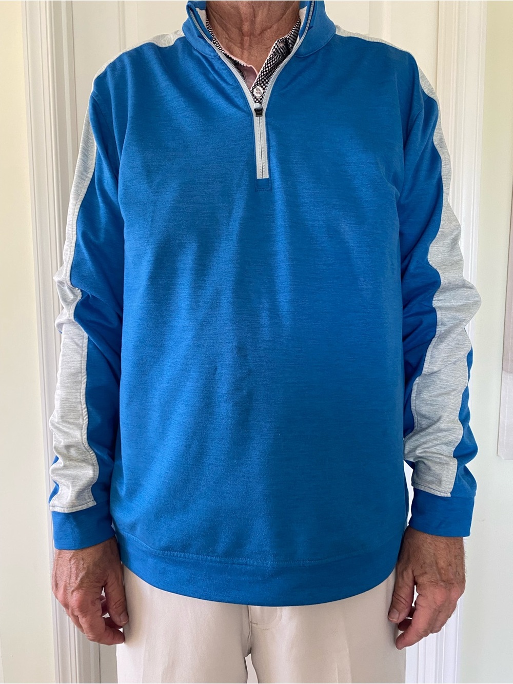 Puma Men's Heather Blue Half-Zip Golf Fleece